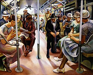 Lily Furedi: The Subway, 1934, Smithsonian American Art Museum, Washington, D.C.