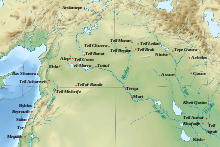 Map of Ebla and other principal sites of Syria and Upper Mesopotamia in the second half of the third millennium BC