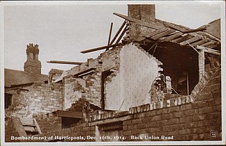 A damaged house at Union Road.
