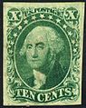 George Washington 10 cent USA pre-1861