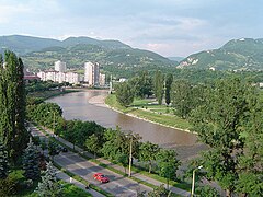 Bosna boulevard and river
