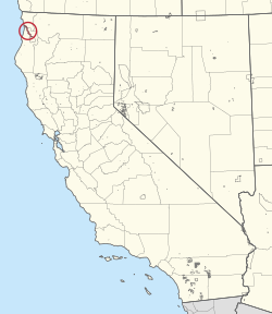 Location of Yurok Indian Reservation