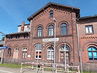 Bahnhof Ebstorf, 1872/73, Bahnstrecke Uelzen–Langwedel, Standarddesign kleiner deutscher Bahnhöfe