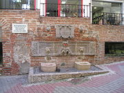 The Royal fountain in Calle Real built in 1559 but using the existing Roman water supply