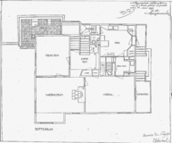 Sturegarden House, floor plan, ground floor, architect Gunnar Asplund 1913.