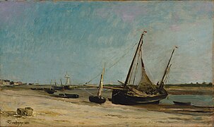 Boats on the Seacoast at Étaples (1871) Metropolitan Museum of Art, New York