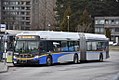 A newer low-floor articulated bus