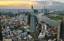 Ho Chi Minh City, the largest city in the metropolitan area