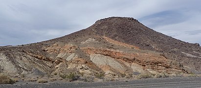 Volcanic outcrops in the Ubehebe Craters