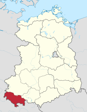 Lage des Bezirks Suhl in der DDR