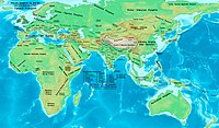 Eastern Hemisphere in 100 BC.