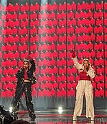 Teya and Salena performing "Who the Hell Is Edgar?" in Liverpool (2023)