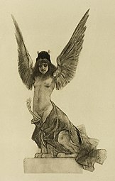 Frontispiece for Chair [Flesh] by Verlaine, Parallelism (ca. 1896) heliogravure (33.5 × 21.2 mm) The Art Institute of Chicago