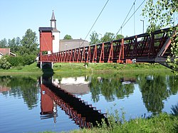 Suspension bridge in Dala-Floda