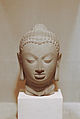 Kopf einer Buddha-Statue im Nationalmuseum Neu-Delhi