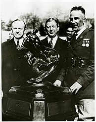 1926 Collier Trophy President Calvin Coolidge presented to Edward L. Hoffman for the modern freefall parachute