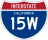 Interstate 15W marker