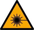 W004 Warnung vor Laserstrahl