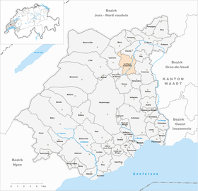 Karte von La Chaux (Cossonay)
