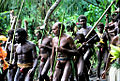 Men wearing traditional nambas during a N'gol ceremony on Pentecost Island, Vanuatu (1992)