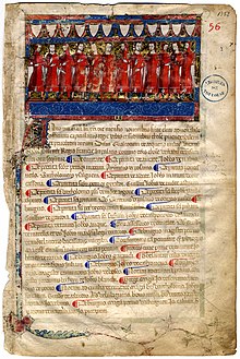 Portraits of capitouls from the year 1352–1353. The oldest preserved sheet.
