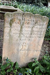 Grave of Louisa Frances Gabriel d'Alsace Chimay, Viscountess de Cambis