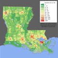 Image 53Louisiana's population density (from Louisiana)