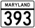 Maryland Route 393 marker