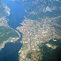 Lecco aerial view from the south