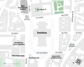 Map of the Place du Panthéon