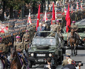 President Lech Kaczyński reviewing troops on Ujazdów Avenue during Armed Forces Day in 2007