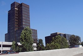 The towers as seen from Route 17