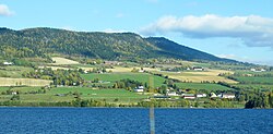 View of the lake Mjøsa in Ringsaker