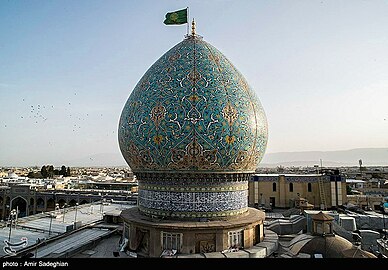 Dome of Shah Cheragh in Shiraz, Iran