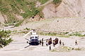 Tajik soldiers guarding the Darwaz mine.