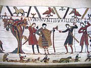 A Danish axe on the Bayeux tapestry