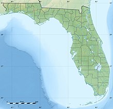 Reliefkarte: Florida