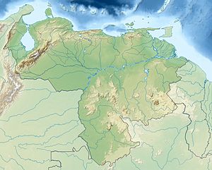Map showing the location of Médanos de Coro National Park