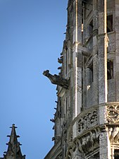 Gargoyle on the north tower, serving as a rain spout