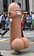Penis costume at a 2005 parade in San Francisco
