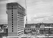 Fotografie des DRV-Hochhauses um 1958.