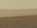 Gale Crater rim about 18 km (11 mi) North of the Curiosity rover (August 9, 2012).