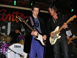 ARC Angels at Antone's in Austin, TX - South by Southwest (2009). Chris Layton, Doyle Bramhall II, Charlie Sexton (L - R).
