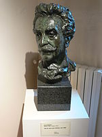 Aimé Morot, bronze head of Jean-Léon Gérôme, 1909