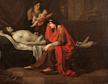 Andromache mourning killed Hector (1809)