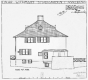 Sturegarden House, north facade, architect Gunnar Asplund 1913.