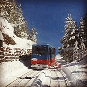The funicular to the Rosshütte ski area
