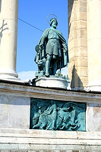Statue of Saint Ladislaus at the Heroes' Square, Budapest
