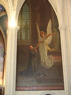 Dargent's painting in Quimper's Saint-Corentin cathedral depicting the miracle where Père Maunoir is given the ability to speak Breton.