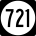 State Route 721 marker